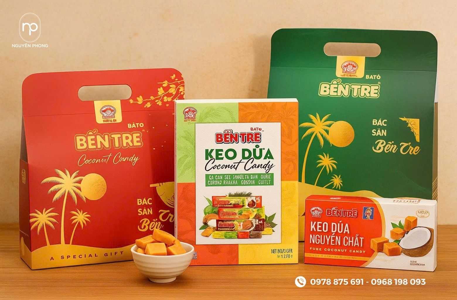 In hộp giấy kẹo dừa – Kể chuyện thương hiệu bằng thiết kế độc bản